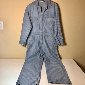 Vintage Sears and Roebuck Herringbone Coveralls, Denim, see measurements
